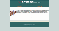 Desktop Screenshot of liverbase.hupo.org.cn